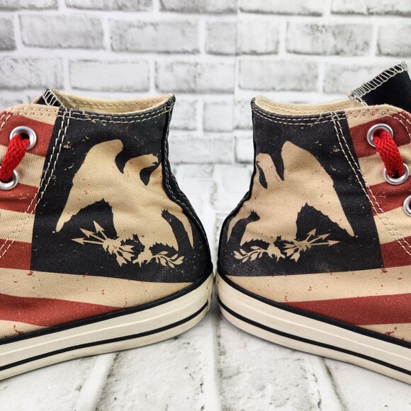 Converse CTAS Vintage American Flag Women's Size 9 Men's 7 High Top Shoe Comfort - Picture 4 of 11